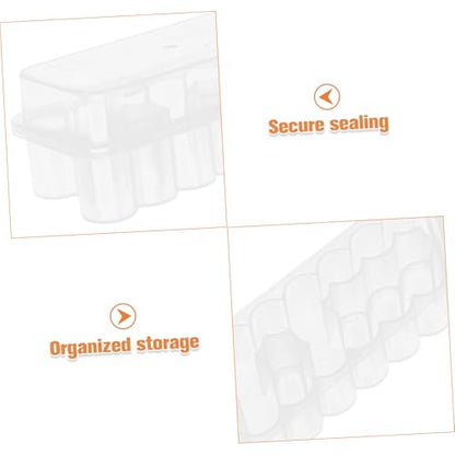 PP Vial Storage Box with Lid, 24 Compartments