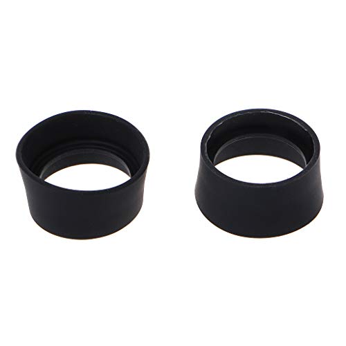 MOMOJIA 2pcs Soft Rubber Eyepiece Eye Shield 29-30mm Eye Guards Cups Eyepiece Covers for Binocular Microscope