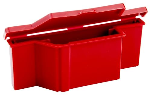 Caplugs Evergreen 240-3800-R30 SS Series Slide-Sette Savers, Polypropylene, Shipping Same-Patient Pathology Slides and Tissue/Biopsy Paraffin Blocks, Storage, Protective Lid, Red, Bulk (100 Pack)
