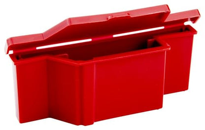 Caplugs Evergreen 240-3800-R30 SS Series Slide-Sette Savers, Polypropylene, Shipping Same-Patient Pathology Slides and Tissue/Biopsy Paraffin Blocks, Storage, Protective Lid, Red, Bulk (100 Pack)