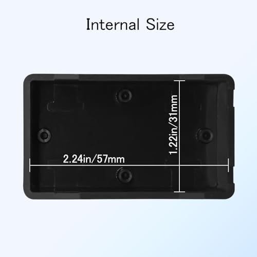 Project Box 8 Pieces Electrical Box Small Junction Box ABS Plastic Enclosure Power Electronic Case Black 2.4" x 1.4" x 1"(61 x 36 x 25mm) - color: Black, size: 2.4" x 1.4" x 1.0"