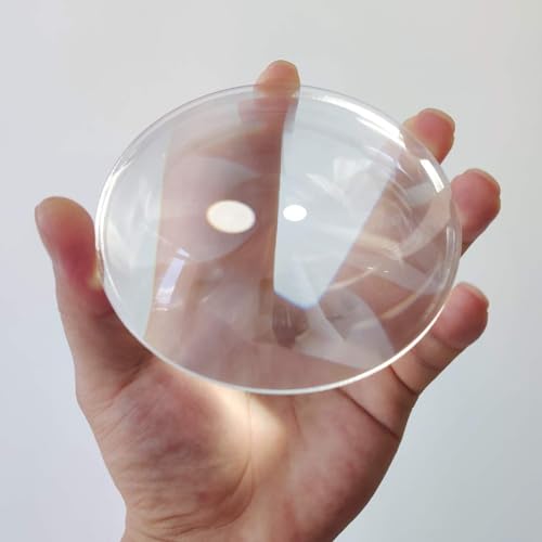 Six Seasons Φ100mm(3.94") Fresnel Lens, 100mm(4") Focal Length PMMA, Shatterproof Magnifier for LED Lighting & Optical Education - size: Focal Length 100mm