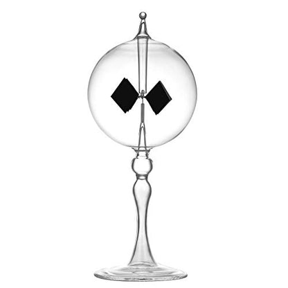 Large Transparent Solar Power Crookes Radiometer Sun Light Energy Spinning Vanes Windmill Gift Home - color: Transparent