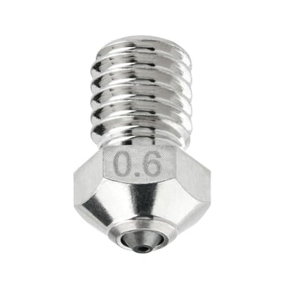 Tungsten Carbide Nozzle 0.6mm for E3D V6 Hotend, Prusa i3 MK3S / MINI, Anycubic i3 Mega/Kobra/Kobra Neo, High Thermal Conductivity Abrasion Resistance, Nickel Plated Copper - size: Tungsten Carbide, style: 0.6mm Nickel Plated Copper
