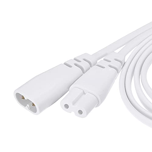 MECCANIXITY T5 LED Tube Connector Cable 2 Pin 50CM Male to Female Extension Cord for LED Integrated Light Tube, Pack of 2