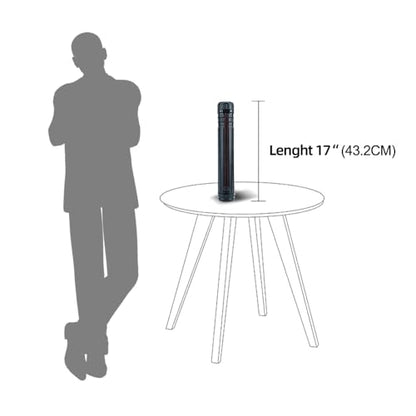 TRANSON Small Poster Tube Storage 17“ to 27” Extendable for Documents Blueprints Artworks Scrolls - color: 1 Pack-Black