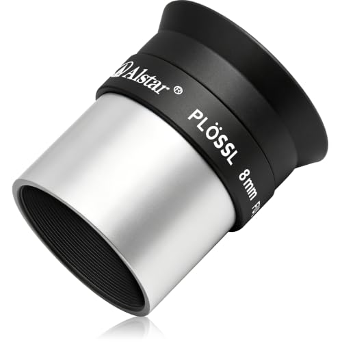 Alstar Eyepiece 8mm 1.25 Inch Plossl Eyepiece Telescope Lense 50° Wide FOV - size: 8MM