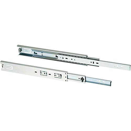 Shop Fox D3029 14-Inch Full Ext Drawer Slide 100-Pound Capacity Side Mount, Pair - size: 14 Inch