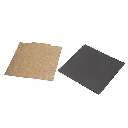 3D Printer Build Plate 200x200mm, Double Sided PEI Powder Sprayed Spring Steel Flexible Magnetic Heated Bed Platform, Removable Print Surface for PLA ABS TPU PETG