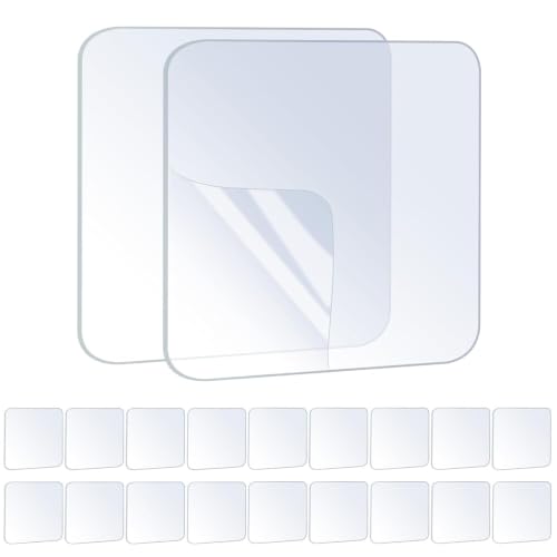 ZOMPAGO Heavy Duty Double Sided Mounting Square Tape Picture Hanging 20PCS - size: 20PCS（Square）