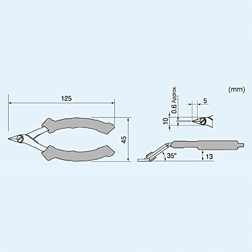 ENGINEER NZ-12G 125mm Micro Cutters, ESD Safe, Full Flush Blades
