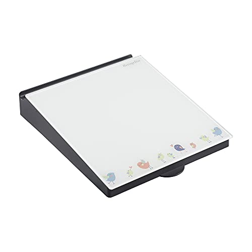 ECR4Kids MessageStor Dry-Erase Glass Board Memo Station, Desk Organizer, Birds - color: Birds, size: 10"W x 14"H