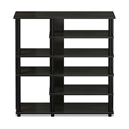 Furinno Turn-N-Tube Multi Storage Shoe Rack, 35.2"W 6-Tier, Espresso/Black,17082EX/BK - color: Espresso/Black, size: 6-Tier, 35 Inch
