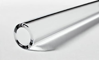 Pack of 25-4 Inch Premium Borosilicate Glass Tubes | 12mm OD, 2.2mm Thick Wall | Clear Heavy-Duty Glass Blowing Pipes | Fire-Polished Smooth Glazed Edges | DIY, Art, Lab, Craft Supplies (4inches, 25) - style: 4 inches