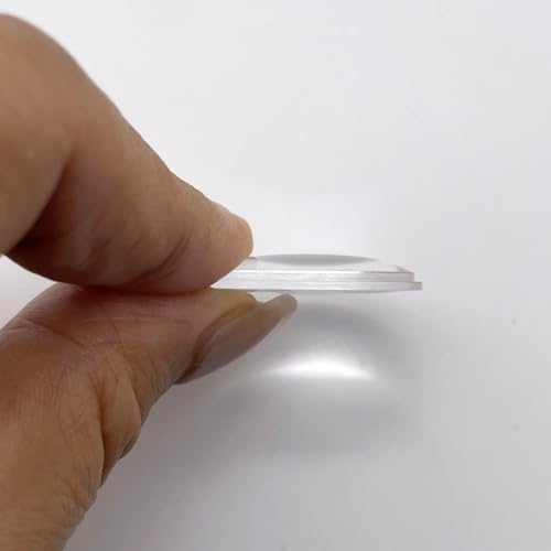 Double Convex Lens - 27mm Diameter, 50mm Focal Length, Optical biconvex Lens for Physics Experiments, Photography, Magnifying, and DIY Projects - Pack of 5pcs (27mm x H6mm x F50) - size: 27mm x H6mm x F50