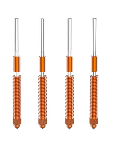 Creality Upgrade K1C Hardened Steel Nozzles, 4pcs Unicorn Quick-Swap Nozzle - size: 0.4/0.6/0.8mm(K1 series)