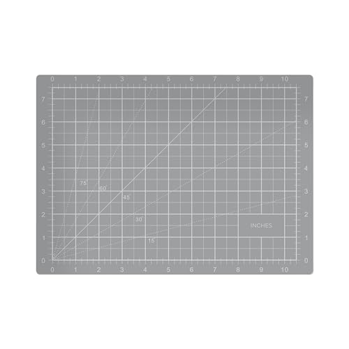 Cathedral Products A4 Double-Sided Self-Healing Cutting Mat | 3mm Thick | Metric and Imperial Grids | Grey - color: Gray, size: 30L x 21W cm