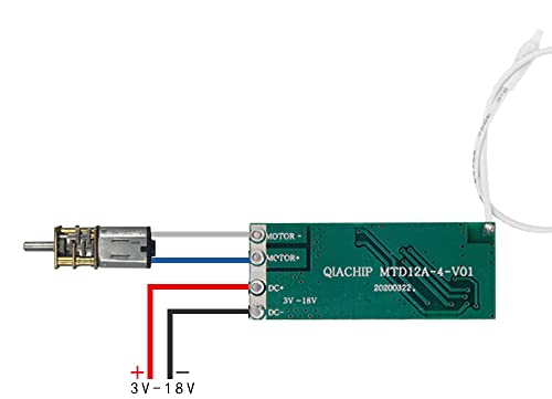 12V DC Motor Drive Forwards and Reverse Controller Module Switch 2A, DC 3V~16V 433Mhz RF Wireless Remote Electric Push Rod Motor Controller for Small DC Motor - style: 1 x Motor Control Module + 1 x Transmitter