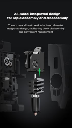 Creality K2 3D Printer Ceramic Heating Block Kit, 300℃ High Temperature Resistance, High Thermal Conductivity, Quick-swap Nozzle - size: Ceramic Heating Block 0.4mm, style: K2
