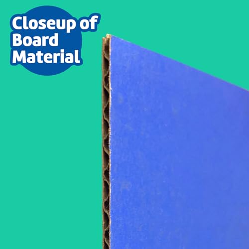 Flipside Products 36” x 48” Project Boards for Presentations, Science Fair, School Projects, Event Displays and Trifold Picture Board, Proudly Made in USA - Blue - 10 Pack - color: Blue, size: 10 Pack