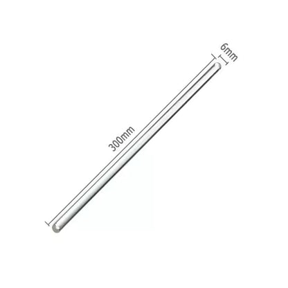 10 Pcs Glass Stirring Rods 12" Length 6mm Dia Sticks Lab Stirring Rods - size: 300mm