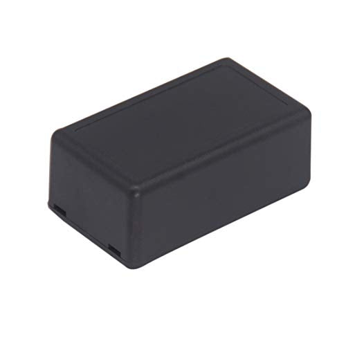Zulkit 12Pcs Project Boxes ABS Plastic Electrical Project Case Power Junction Box Black 2.40 x 1.41 x 0.98 inch (61 x 36 x 25 mm) - color: 12 PCS, size: 2.40" x 1.41" x 0.98"