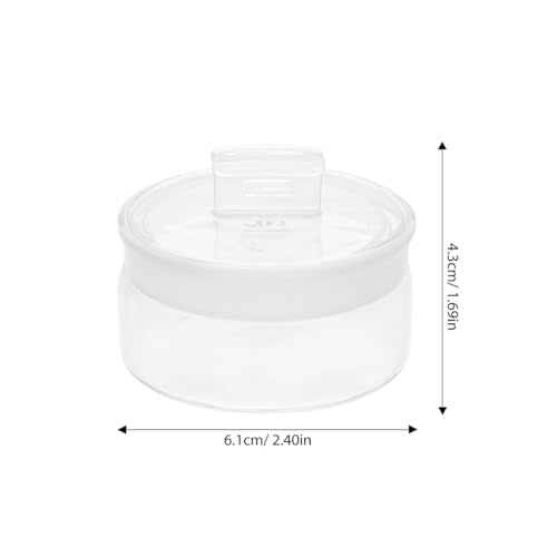 DOITOOL 2 Pcs Glass Weighing Bottles with Sealing Lids for Lab Use