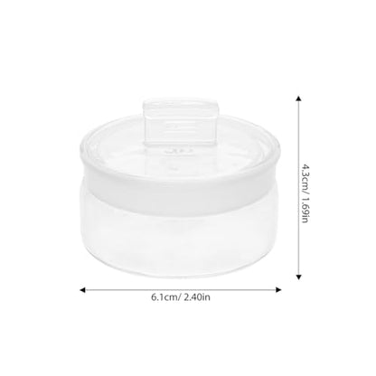 DOITOOL 2 Pcs Glass Weighing Bottles with Sealing Lids for Lab Use