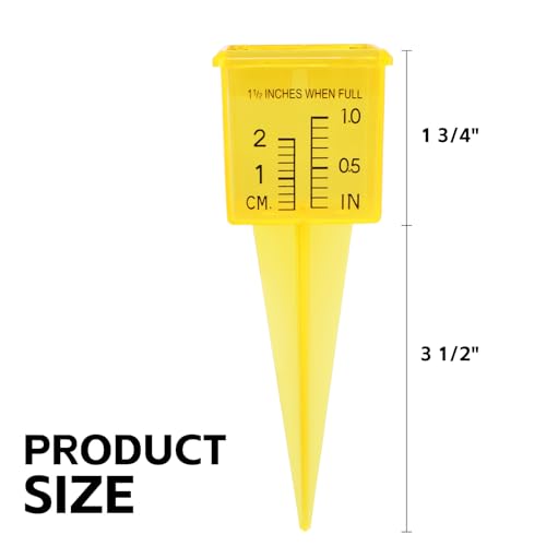 MUMTOP 10 Pack Rain Gauge, 1.5" Sprinkler Gauge for Lawn, Garden, Yard