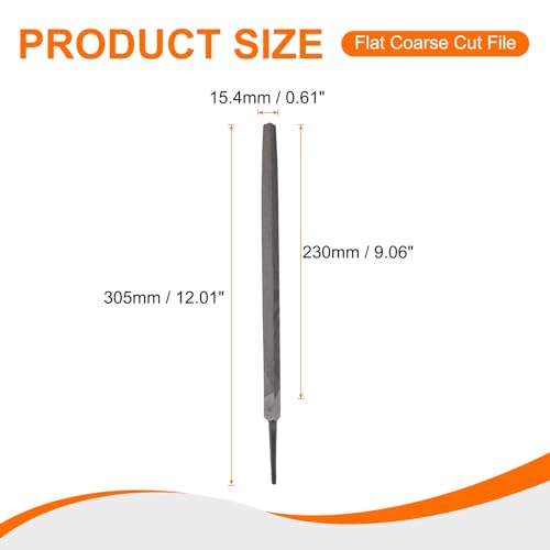 HARFINGTON 2pcs Triangle Thin Teeth Cut File 10" Double Cut Teeth High Carbon Steel Hand Rasp File Without Handle for Metal Wood Deburring Removing - size: 10", style: Thin