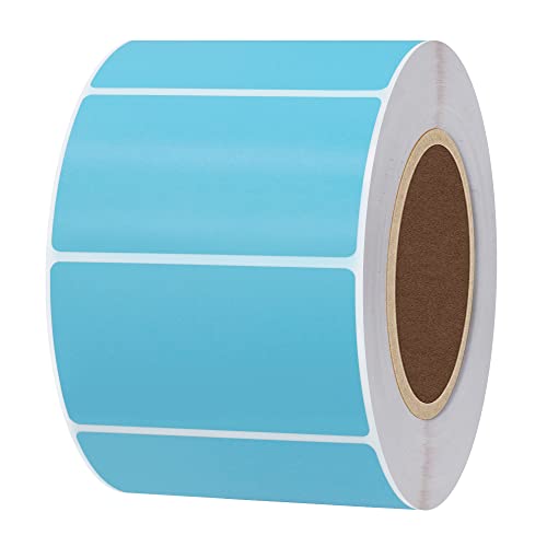 Hybsk 2.25x1.25 inch Color Direct Thermal Labels for Shipping, Barcodes, Address, Compatible with Rollo Label Printer & Zebra Desktop Printers (2.25"x1.25",Light Blue) - color: 1 Roll Light Blue, size: 2.25"x1.25"