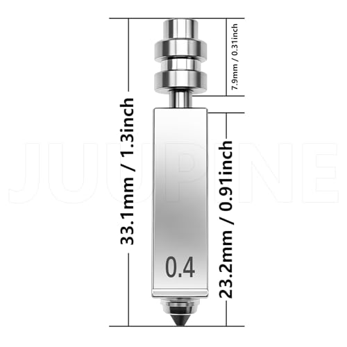 3PK 0.25+0.4+0.6mm Nozzle for Anycubic Kobra X/Kobra 4 Nozzles Integrated Hardened Steel Quick Release Nozzle Nozzle Wiper Assembly Kobra X/Kobra 4 3D Printer Accessories Anycubic ACE 2 Pro - color: 0.25+0.4+0.6MM Nozzle Kit