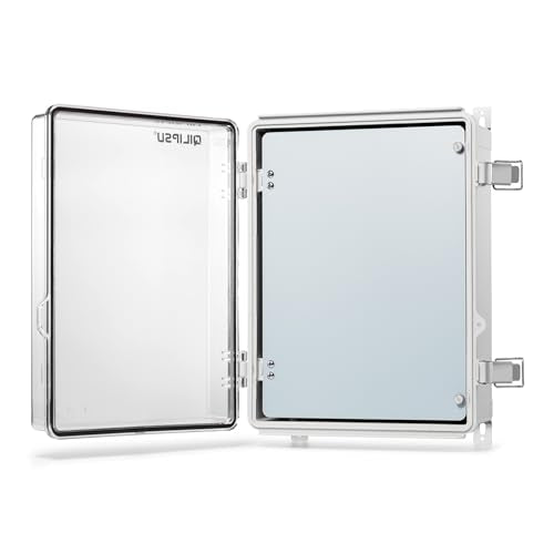 QILIPSU Outdoor Electrical Box Waterproof Junction Box 14.6"x10.6"x5.9" - color: Clear with Inner Door, size: 14.6"x10.6"x5.9"