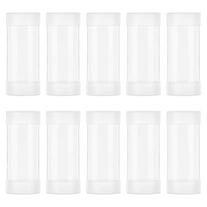 OLYCRAFT 10 Set 1.6x4.1 Inch Transparent Plastic Storage Tubes 1.5 Inch ID - size: 1.6x4.1 Inch