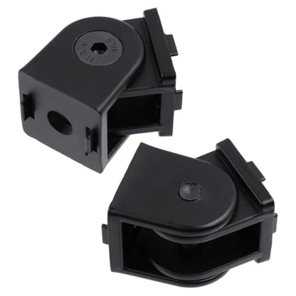 4 Sets 2020 Series Aluminum Extrusion Profile Black Zinc Alloy - color: Black