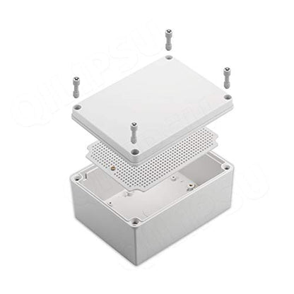 QILIPSU Outdoor Junction Box IP67 Waterproof Project Box ABS Plastic Weatherproof Electrical Enclosure Gray Cover (6.9"x4.9"x3.9") - color: Grey Cover, size: 6.9"x4.9"x3.9"