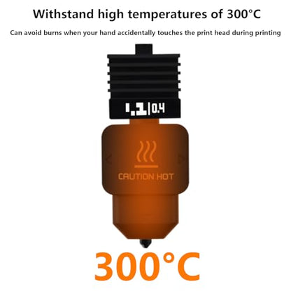 5PCS Silicone Socks for H2D Hotend, Heating Block Nozzle Protect Silicone Cover 3D Printer Parts Accessories for Bambu Lab H2D, High Temperature Resistance & Durable Silicion Sleeve - style: Silicone Socks (5PCS）