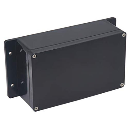 Project Box IP65 Waterproof Junction Box ABS Plastic Electrical Boxes DIY Electronic Project Case Power Enclosure with Fixed Ear 7.87 x 4.72 x 2.95 inch (200x120x75mm) - color: Black, size: 7.87"x4.72"x2.95"