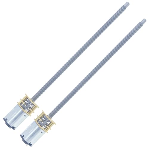 2Pcs DC 12V 300RPM M4 x 100mm 3-12V 20-3000RPM N20 Motor with Gear Reduction for Precision, Threaded Rod Motor for 3D Printers (12-300) - color: M4 x 100mm Thread Shaft, size: 12V 300 RPM Motor Only
