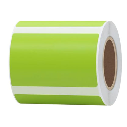 Hybsk Portable Printer Label Paper Multi-Purpose Tear Resistant Direct Thermal Labels Self-Adhesive Stickers Compatible with P50 Label Maker (Green, 4 Rolls) - color: Green, size: 4 Rolls