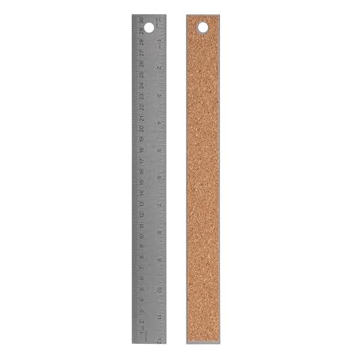 Metal Rulers,Ruler 12 inch Ruler 6inch,Cork Backed
