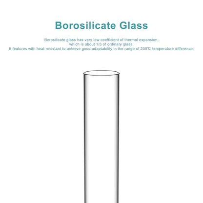 StonyLab Borosilicate Glass Round Bottom Test Tubes, 30mm OD X 165mm Length (Pack of 15) - style: 15 Pack