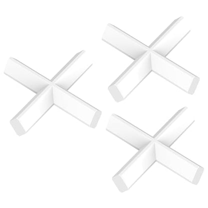 Labasics 3-Pack Cross Shape Magnetic Stir Bar Set, 50 mm PTFE-Coated White Stirring Bars for Laboratory Mixers - size: 50 mm