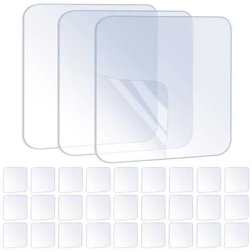 ZOMPAGO Heavy Duty Double Sided Mounting Square Tape Picture Hanging 30PCS - size: 30PCS（Square）