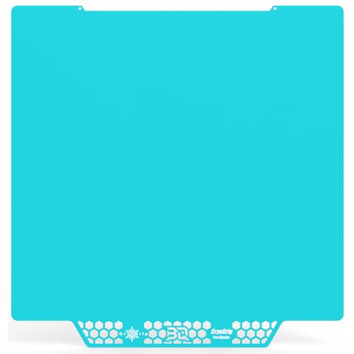 BIQU CryoGrip Pro Glacier Build Plate for PRU-sa MK4/MK3/MK3S 3D Printers - color: Glacier-Blue, size: 254.5*241.5MM, style: Glacier