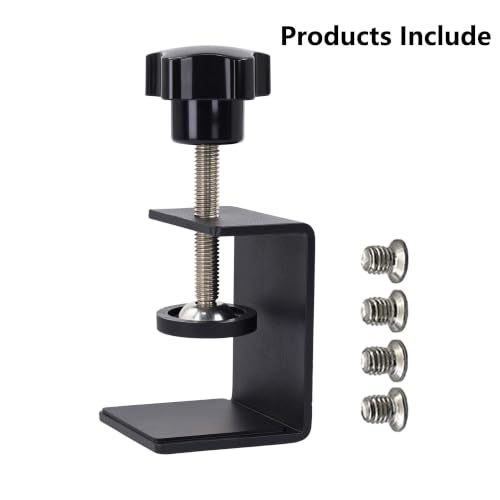 2 Pack Heavy Duty C Clamp & Desk Clamp | Wide Jaw Metal Woodworking Clamps, Adjustable Shelf Clamps for Desk Extension/Panel Work (Sturdy Multi-Purpose Clamping Tool) - size: 2-Pack