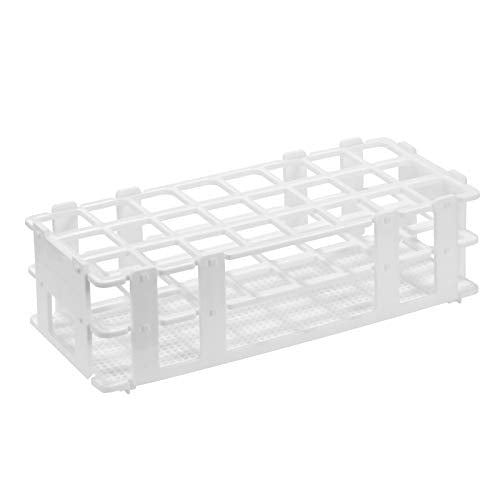 Plastic Lab Tube Rack Storage Stand Holder Detachable for 25mm ID, 24 Holes