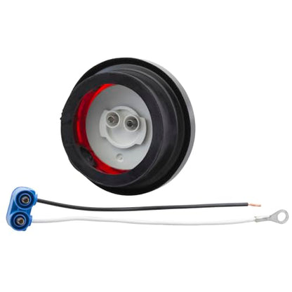Grote 47472 Supernova LED Clearance Marker Light - 2.5", Kit (47122 + 91400 + 67001), Red