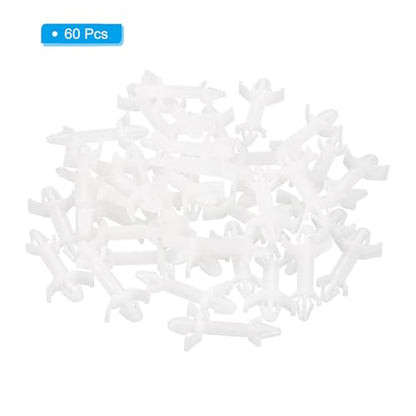 PATIKIL 60PCS PCB Board Isolation Column, Nylon Reverse Locking Circuit Board Clips Standoff Double Head Insulation Bracket Support Height 16mm /0.63" - size: 16mm /0.63"