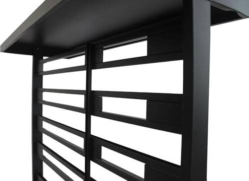TRINITY 7-Tier Dual-Sided Rolling Storage Bin Rack & Parts Organizer, Black